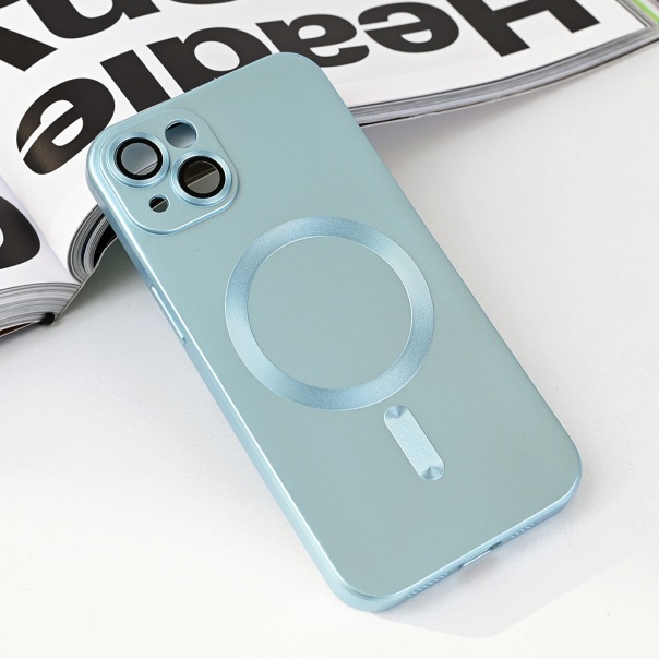 Maska za iPhone 13 6.1 Magsafe Chrome plava - 218648