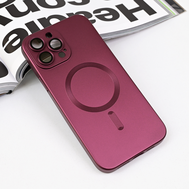 Torbica Magsafe Chrome za iPhone 13 Pro Max 6.7 bordo - 218657
