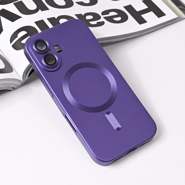 Torbica Magsafe Chrome za iPhone 16 6.1 ljubicasta - 219982