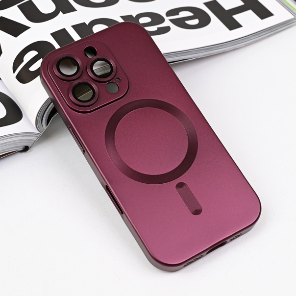 Torbica Magsafe Chrome za iPhone 16 Pro 6.3 bordo - 218679