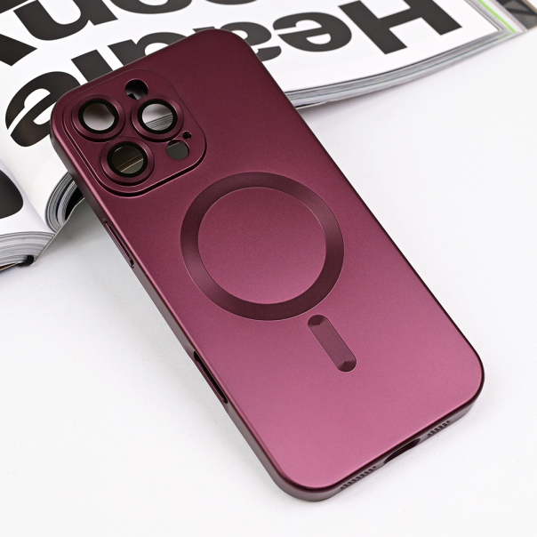 Torbica Magsafe Chrome za iPhone 16 Pro Max 6.9 bordo - 218684