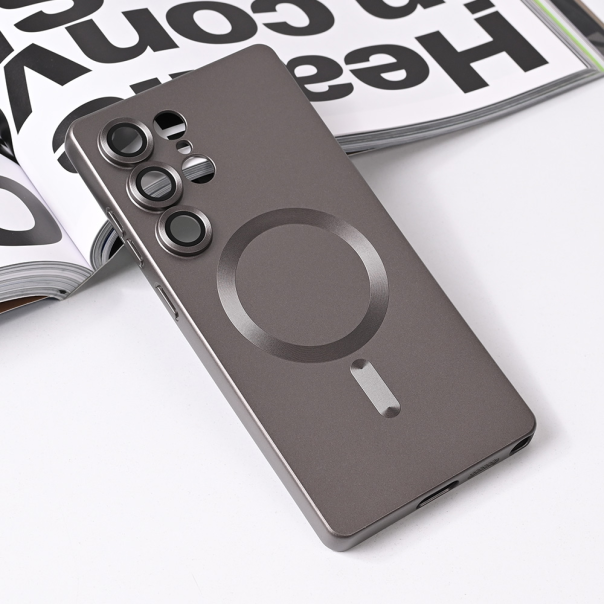 Torbica Magsafe Chrome za Samsung S938B Galaxy S25 Ultra siva - 220024