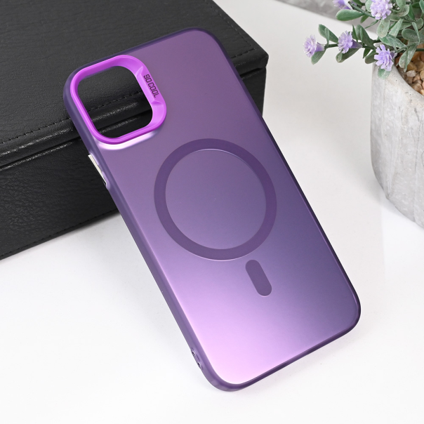 Maska za iPhone 11 6.1 Magsafe Clear ljubičasta - 215444-1