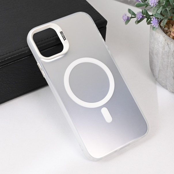 Maska za iPhone 11 6.1 Magsafe Clear srebrna - 215447-1