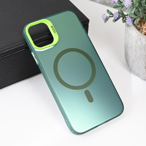 Torbica Magsafe Clear za iPhone 11 6.1 zelena - 215448-1