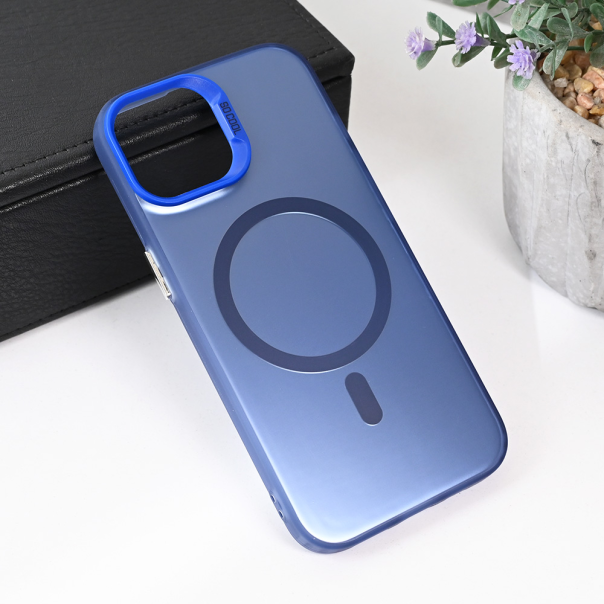 Maska za iPhone 13 6.1 Magsafe Clear plava - 215457