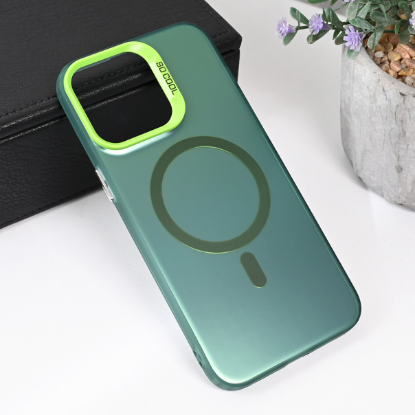 Torbica Magsafe Clear za iPhone 13 Pro Max 6.7 zelena - 215466
