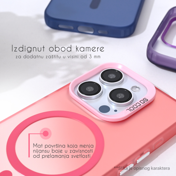 Torbica Magsafe Clear za iPhone 14 6.1 roze - 215469