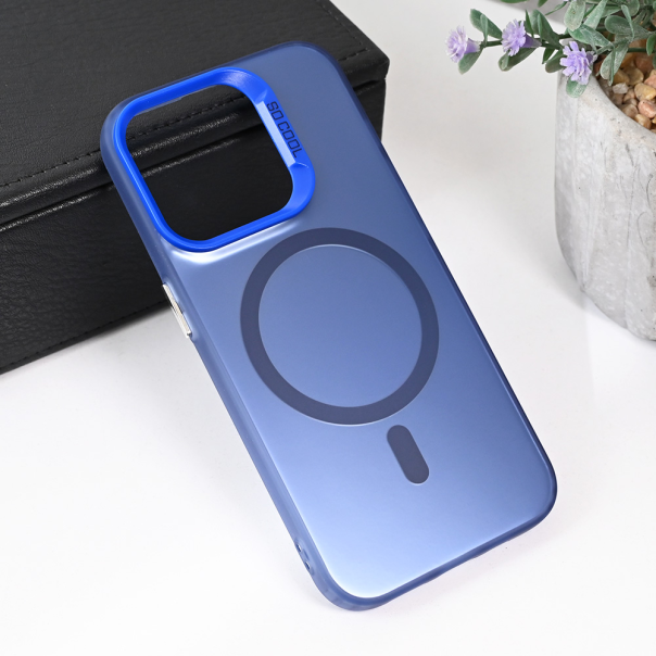 Maska za iPhone 14 Pro 6.1 Magsafe Clear plava - 215474