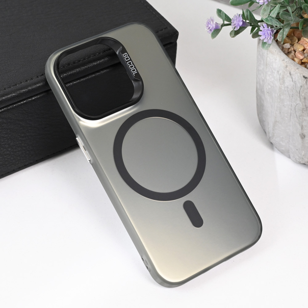 Torbica Magsafe Clear za iPhone 15 Pro 6.1 crna - 215484