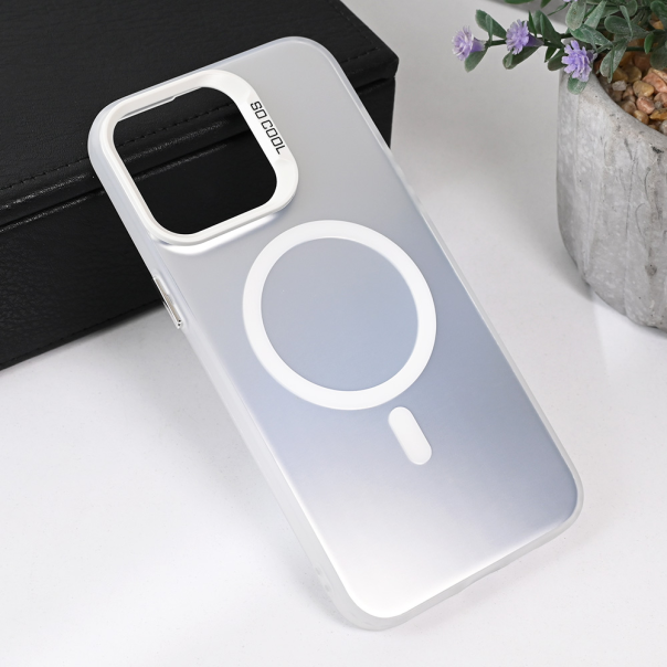 Torbica Magsafe Clear za iPhone 15 Pro Max 6.7 srebrna - 215494