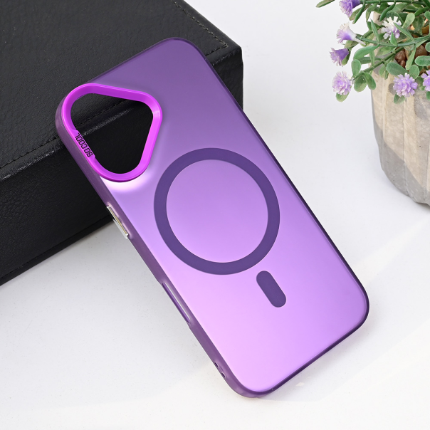 Maska za iPhone 16 6.1 Magsafe Clear ljubičasta - 218107