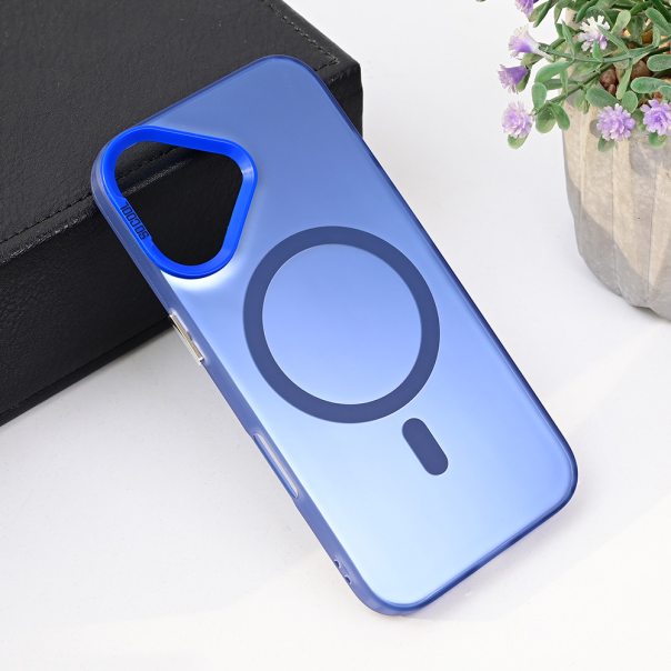 Maska za iPhone 16 6.1 Magsafe Clear plava - 218108