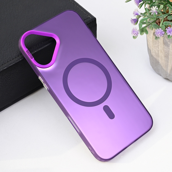 Maska za iPhone 16 Plus 6.7 Magsafe Clear ljubičasta - 218113