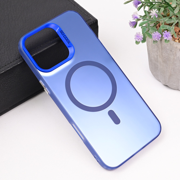 Maska za iPhone 16 Pro Max 6.9 Magsafe Clear plava - 218124