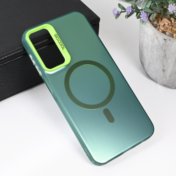 Torbica Magsafe Clear za Samsung A156B Galaxy A15 5G zelena - 215501