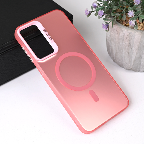 Torbica Magsafe Clear za Samsung A165F Galaxy A16 5G roze - 221312