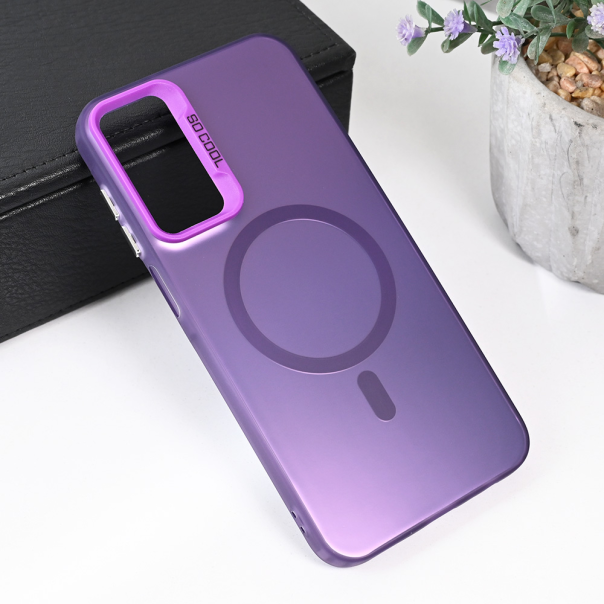 Torbica Magsafe Clear za Samsung A256B Galaxy A25 ljubicasta - 215503