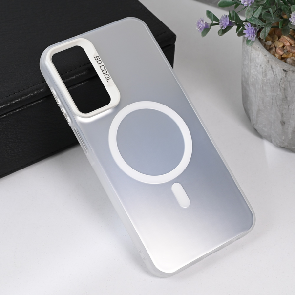 Maska za Samsung Galaxy A25 Magsafe Clear srebrna - 215506