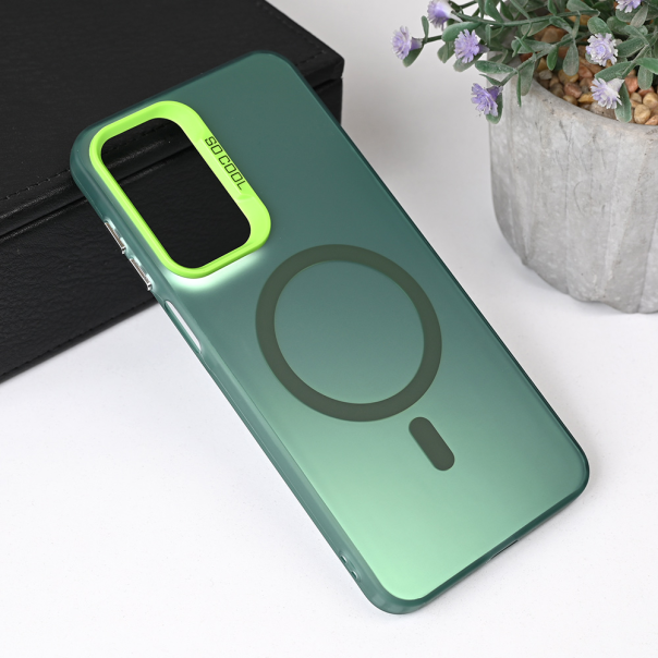 Torbica Magsafe Clear za Samsung A266B Galaxy A26 zelena - 221316