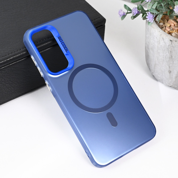 Maska za Samsung Galaxy A35 5G Magsafe Clear plava - 215510