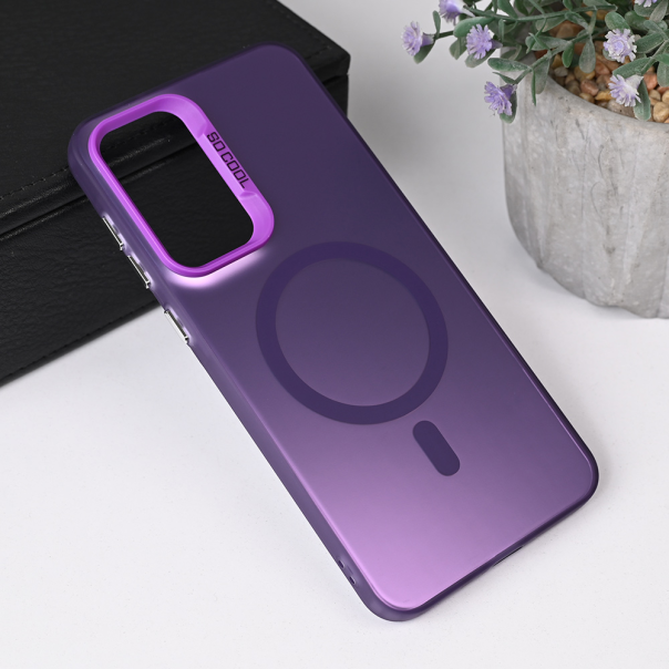 Torbica Magsafe Clear za Samsung A366B Galaxy A36 5G ljubicasta - 221317