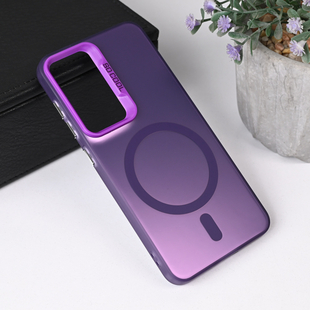 Torbica Magsafe Clear za Samsung S931B Galaxy S25 ljubicasta - 221326-1