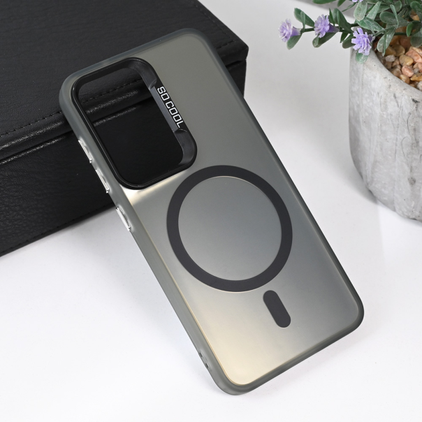 Torbica Magsafe Clear za Samsung S911B Galaxy S23 crna - 215524