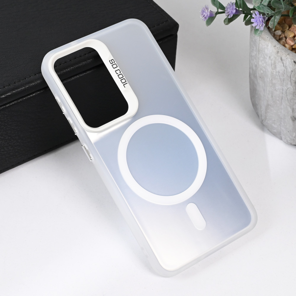 Torbica Magsafe Clear za Samsung S911B Galaxy S23 srebrna - 215527