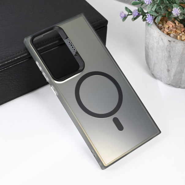 Maska za Samsung Galaxy S23 Ultra Magsafe Clear crna - 215528