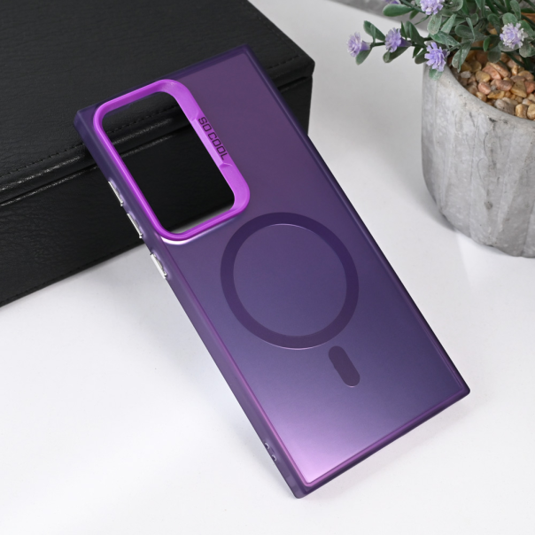 Torbica Magsafe Clear za Samsung S918B Galaxy S23 Ultra ljubicasta - 215529