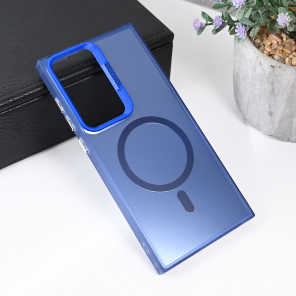 Maska za Samsung Galaxy S23 Ultra Magsafe Clear plava - 215530