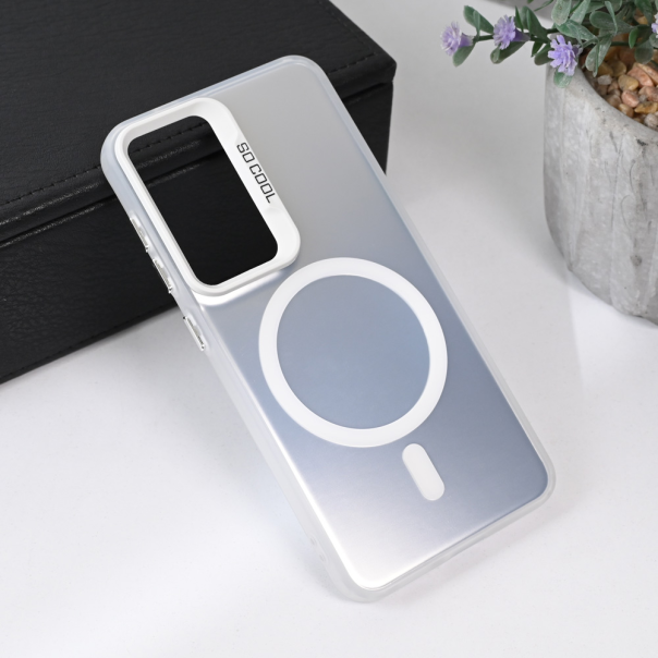 Maska za Samsung Galaxy S24 Magsafe Clear srebrna - 215535
