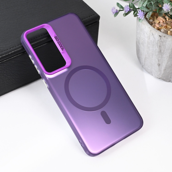 Maska za Samsung Galaxy S24 Plus Magsafe Clear ljubičasta - 215537