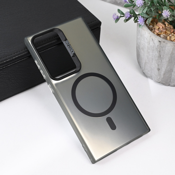 Maska za Samsung Galaxy S24 Ultra Magsafe Clear crna - 215540