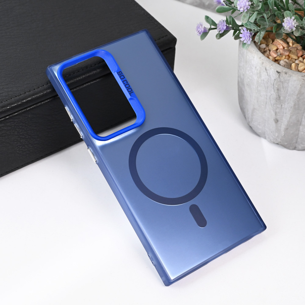 Maska za Samsung Galaxy S24 Ultra Magsafe Clear plava - 215542