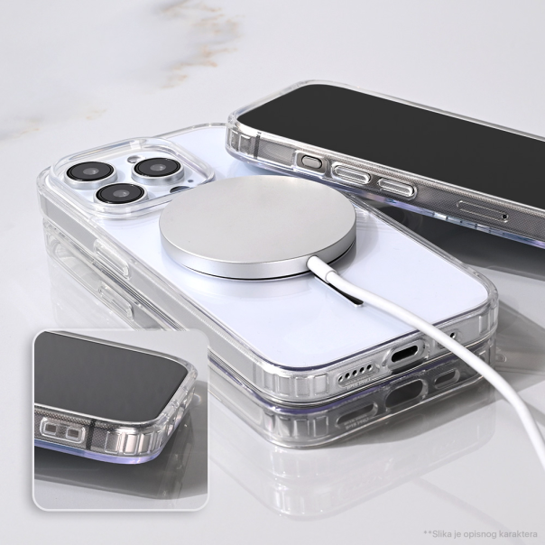 Maska za iPhone 13/14 6.1 Magsafe Color Line crna - 222032