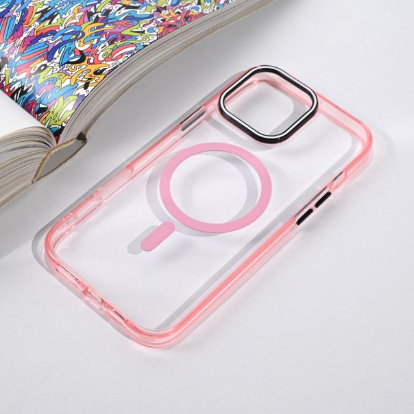 Maska za iPhone 16 Pro Max 69 Magsafe Color Pop roze - 223939