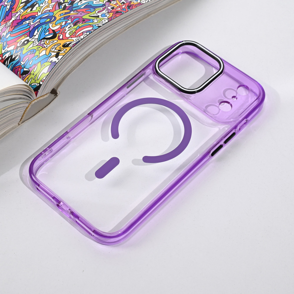 Maska za iPhone 17 Pro Max 69 Magsafe Color Pop ljubičasta - 223956