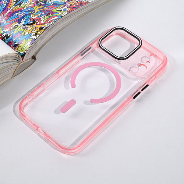 Maska za iPhone 17 Pro Max 69 Magsafe Color Pop roze - 223957-1