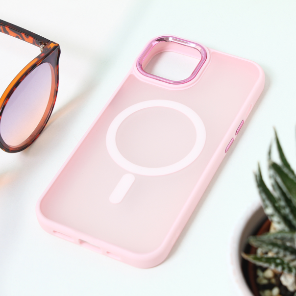 Torbica Magsafe colorful za iPhone 14 6.1 roze - 209813