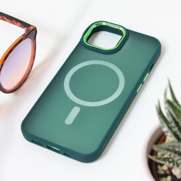 Torbica Magsafe colorful za iPhone 14 6.1 tamno zelena - 209814