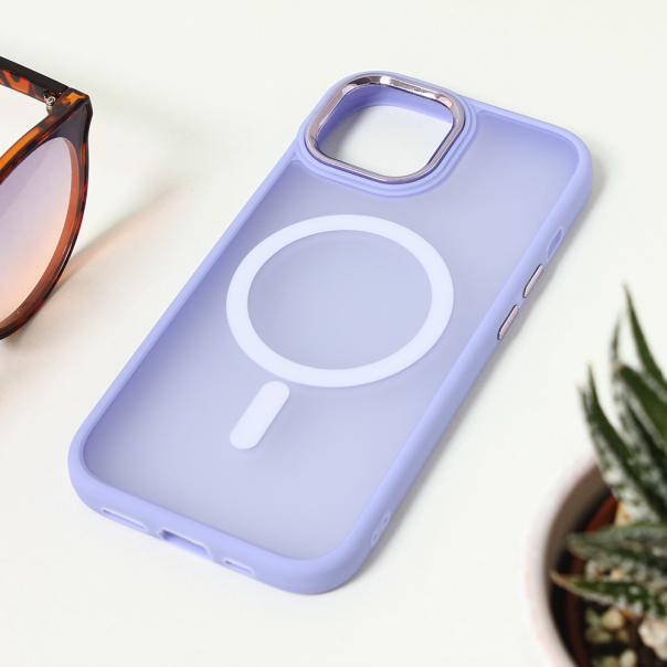 Maska za iPhone 15 6.1 Magsafe colorful lila - 209797