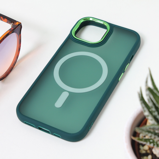 Torbica Magsafe colorful za iPhone 15 6.1 tamno zelena - 209794
