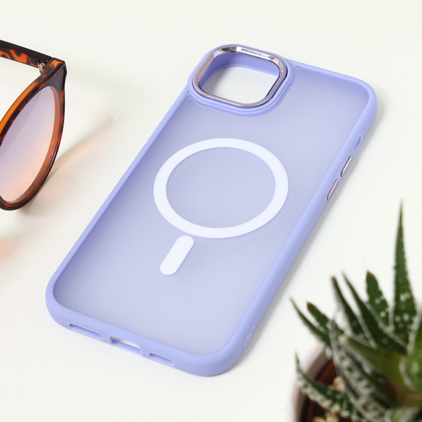 Torbica Magsafe colorful za iPhone 15 Plus 6.7 lila - 209802