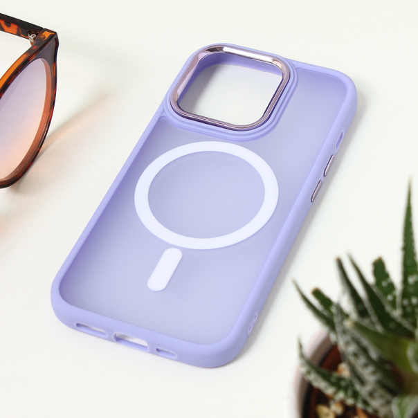 Torbica Magsafe colorful za iPhone 15 Pro 6.1 lila - 209807