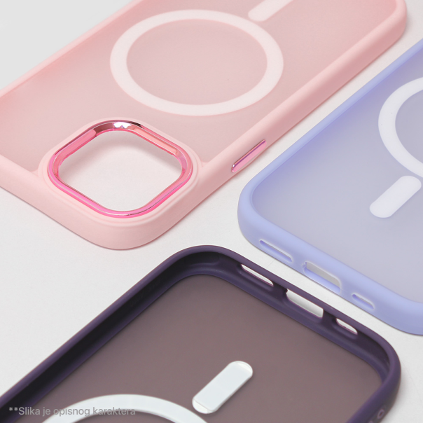 Torbica Magsafe colorful za iPhone 15 Pro 6.1 ljubicasta - 209806