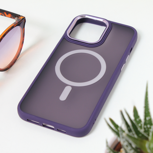 Torbica Magsafe colorful za iPhone 15 Pro Max 6.7 ljubicasta - 209811