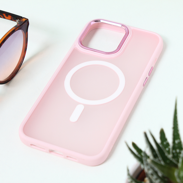 Torbica Magsafe colorful za iPhone 15 Pro Max 6.7 roze - 209808