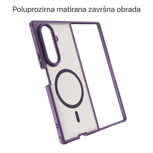 Maska za Samsung Galaxy Z Fold 7 Magsafe Fold ljubičasta - 224924